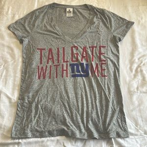 Victoria secret pink NFL NY giants grey women’s shirt